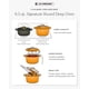 thumbnail image 5 of Horno redondo profundo esmaltado de hierro fundido Le Creuset Signature de 6,5 qt, blanco, 5 of 5