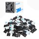 thumbnail image 1 of Soportes de cierre con cremallera XHF HS-100 negros autoadhesivos, 200 unidades, 1 of 4