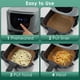 thumbnail image 5 of Forros de papel Air Fryer Vailnd, 400 unidades, cuadrados, 8 pulgadas, 5 of 8