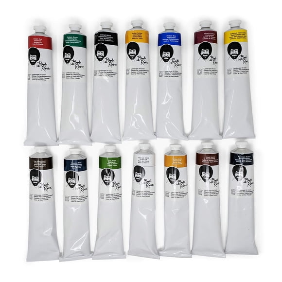 Set de pintura Bob Ross Landscape Oil, 14 colores, tubos de 200 ml