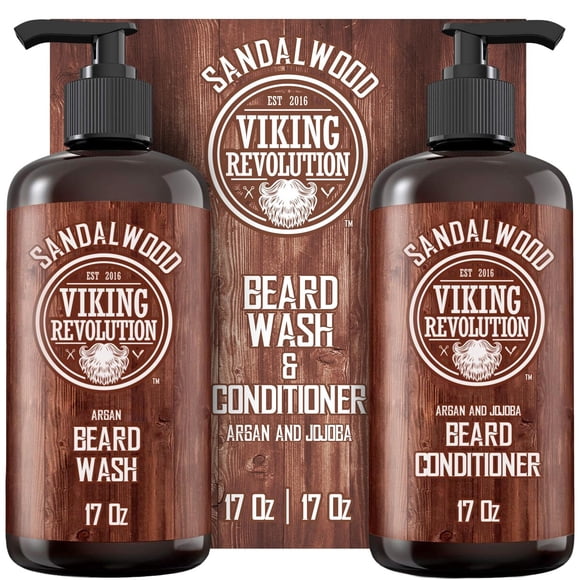 Shampoo Acondicionador para Barba Viking Revolution 17 oz Argán