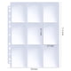 thumbnail image 2 of Fundas para páginas de álbum para cartas coleccionables HERKKA, 9 bolsillos, paquete de 100, 11 perforaciones, 2 of 7