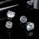 thumbnail image 4 of Pendientes TOPFOOK 6,5 mm Moissanita en Plata de Ley 925, 4 of 6