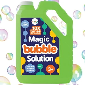 Recambio De Solución De Burbujas Klevly Colorful, 2 Litros, No Tóxico Para Niños