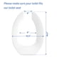 thumbnail image 4 of Asiento De Inodoro Comercial Alargado De 47 Cm Blanco, 4 of 6