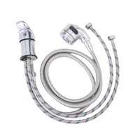 Ioensy - Kit De Grifo Y Rociador Para Cuenco De Champú, Válvula Mezcladora Fría Y Caliente Para Cabezal De Rociador Plateado Para Hotel Y Hogar