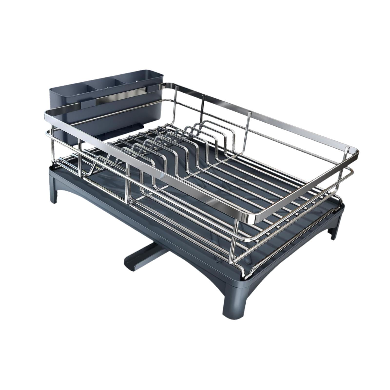 Magideal - Rejilla Para Secar Platos Rejilla Para Secar Platos Soporte Para Cubiertos Gran Capacidad Soporte Para Almacenamiento De Tenedores Escurridor Que Ahor