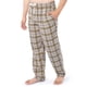 thumbnail image 5 of Pantalón de pijama IZOD de franela para hombre, color crudo a cuadros, 100% algodón, 5 of 6