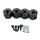 thumbnail image 2 of 4x RC Hex Wheel Hubs Adaptador De Transmisión Para SCX10 CC01 1/10 RC Car 10mm Negro, 2 of 5