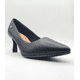 thumbnail image 2 of Zapato Taco Alto Delgado Extra Acolchado Negro, 2 of 3