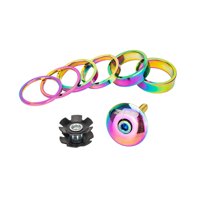 Ioensy - Herramienta De Instalación Del Espaciador De Auriculares De Bicicleta Arandela De Horquilla Delantera Juego De Arandelas De Horquilla De Bicicleta Colorido