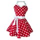 thumbnail image 4 of Delantales De Moda Vestido De Algodón Delantal De Punto De Encaje Hogar Cocina Rojo, 4 of 5