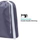 thumbnail image 4 of Bolsa de lavandería HOMEST XL de nailon con correa de 28 x 40 pulgadas, color gris, paquete de 2, 4 of 7