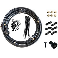 Ioensy - Sistema De Enfriamiento Por Nebulización Agua Pulverizada Niebla De Enfriamiento Misters Black 6M 56Pieces