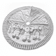 thumbnail image 1 of Faldon Navideno Plateado Arbol Navidad 115 Cm 3 Muñecos, 1 of 9