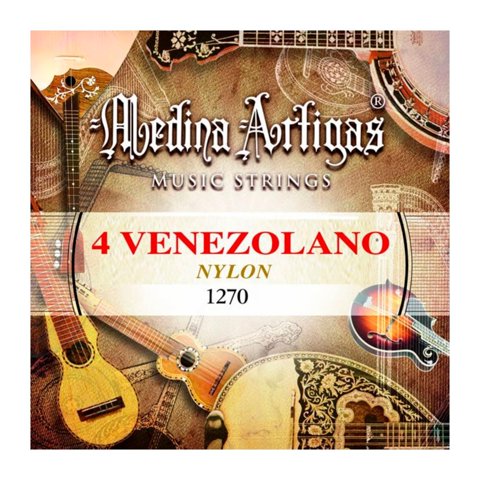 Medina Artigas Nylon 1270 Set De Cuerdas Cuatro Venezolano