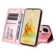 thumbnail image 2 of Funda tipo cartera FOXDOCK para OPPO Reno 8T 5G , diseño girasol en relieve, cuero PU, cierre magnético, soporte y tarjetero, 2 of 5