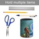 thumbnail image 5 of Raya y el Último Dragón-theme Cylinder Pen Holder Pencil Organizer with Flannel Lining PVC Leather Material Cardboard Base for study work 10*8CM, 5 of 6
