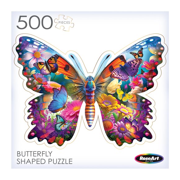 Rompecabezas RoseArt Beautiful Butterfly, 500 piezas, para adultos