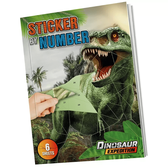 Sticker por Números Dinosaurio Dinosaur Expedition