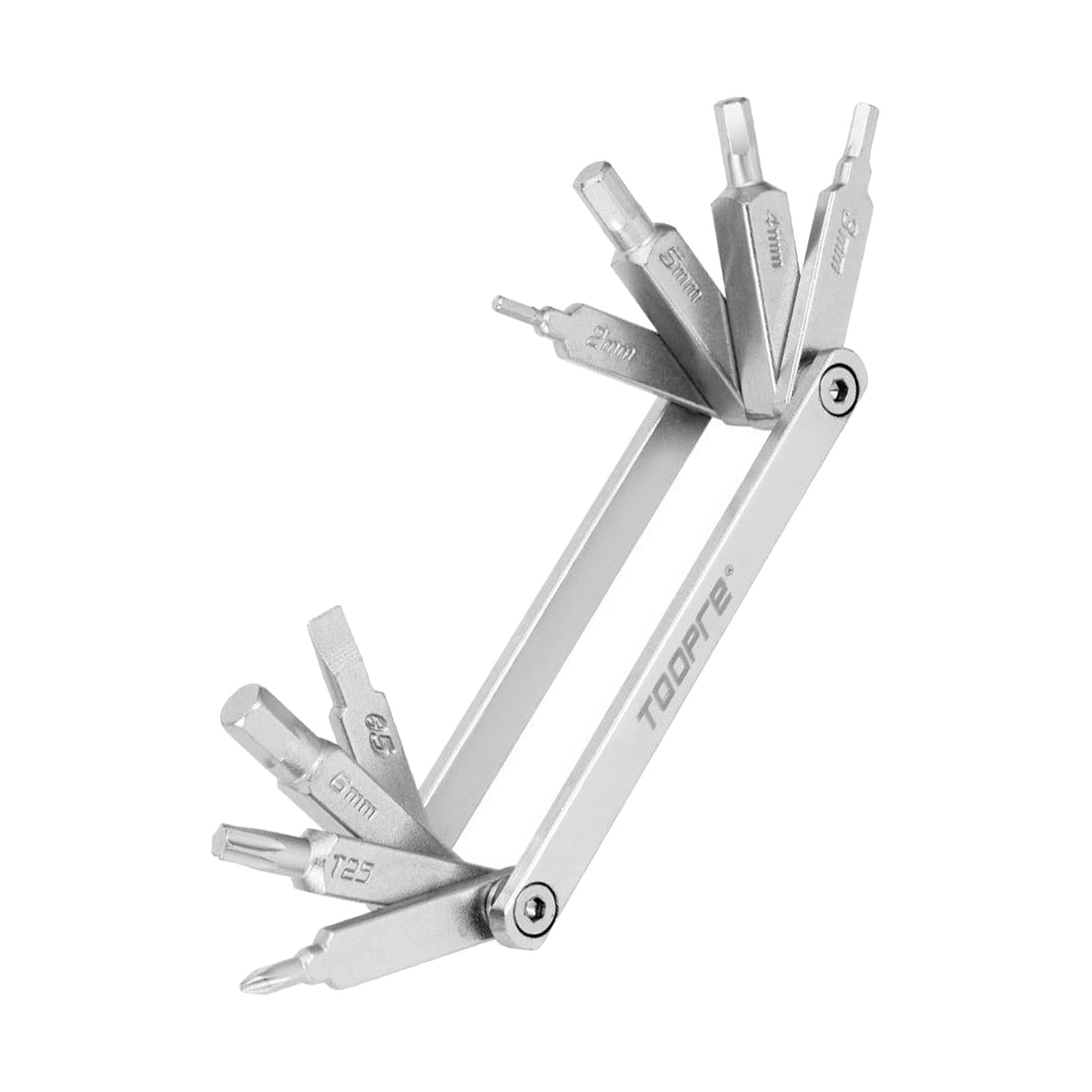 Magideal - Herramienta De Reparación De Bicicletas De Montaña Destornillador Llave Hexagonal Herramienta De Reparación De Combinación De Reparación Multifunciona