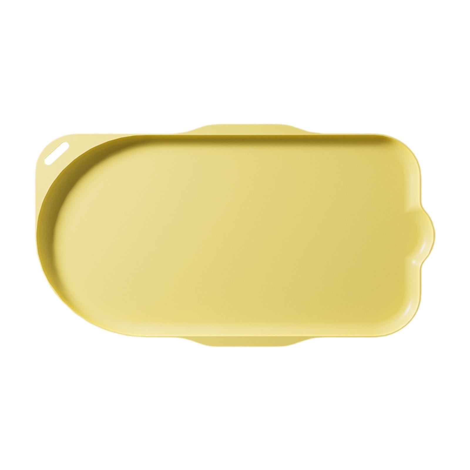 Ioensy - Alfombrilla Para Comedero Antideslizante Para Cachorros, Gatos, Animales Pequeños, Color Amarillo