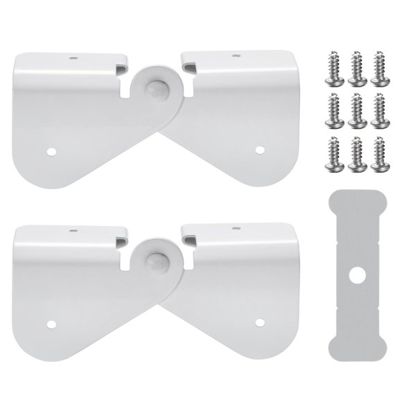Bisagra Abatible Para Bajante De Canaleta Paquete De 2 Aluminio
