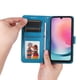thumbnail image 3 of Funda tipo cartera FOXDOCK para Samsung Galaxy A24 4G , diseño girasol en relieve, cuero PU, cierre magnético, soporte y tarjetero, 3 of 5
