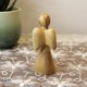 thumbnail image 3 of Figura de ángel de Tierra Santa tallada en madera de olivo 9 cm, 3 of 4