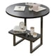 thumbnail image 2 of Mesa De Centro Redondo De Fierro Y Madera Living Vanguardia Negro Entero, 2 of 3