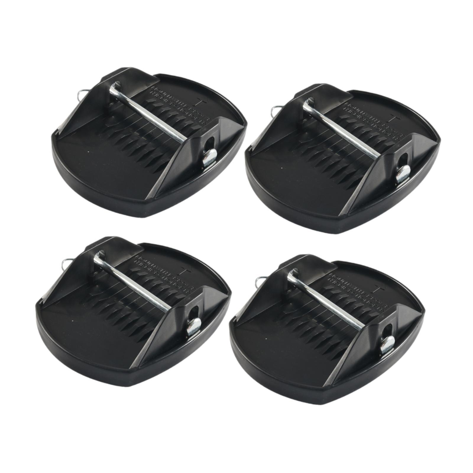 Magideal - 4 Almohadillas Para Gato De Remolque Rv, Reemplazo De Almohadilla De Elevación De Gato, Soporte De Pata De Rueda Niveladora, Almohadillas De Gato Para