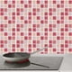 thumbnail image 4 of 30 piezas de azulejos de mosaico autoadhesivos para pared de baño, despegables y pegables, 10 x 10 cm, 4 of 6