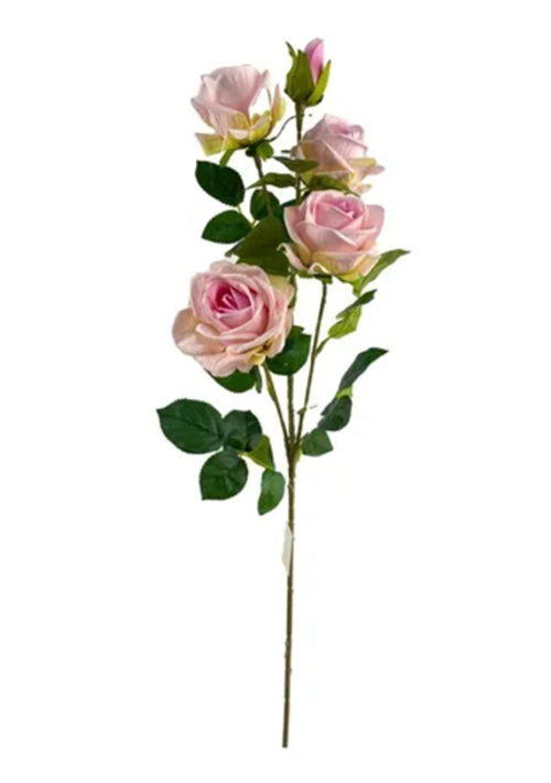 Genérico - Ramo Rosas Rosadas Artificiales 82 Cm