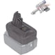 thumbnail image 1 of Adaptador de Batería 3 en 1 para Aspiradora Dy-son V6+V7+V8, Adaptador de Aspiradora Convertible para Batería de Litio Ma.kita de 18v a para Dy.son V6 V7 V8 Animal Absolute Stick Aspiradoras de Mano, 1 of 5
