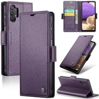 Caseme Tipo Cartera Samsung Galaxy M32 5G Con Cierre Magnético, Rfid, Tarjetero, Soporte, Carga Inalámbrica