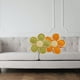 thumbnail image 3 of Set De 2 Cojines Diseño Flor Color Naranja/verde, 3 of 3