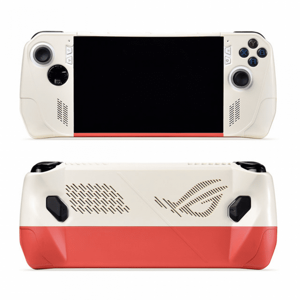 Funda protectora para consola de juegos Asus ROG ALLY Funda protectora para consola de juegos con pintura en aerosol de superficie y color de contraste-Blanco Rojo
