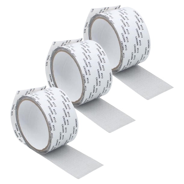 3x Cinta De Reparación De Pantalla De Ventana Adhesivo Fuerte Para Camper RV Gris Oscuro