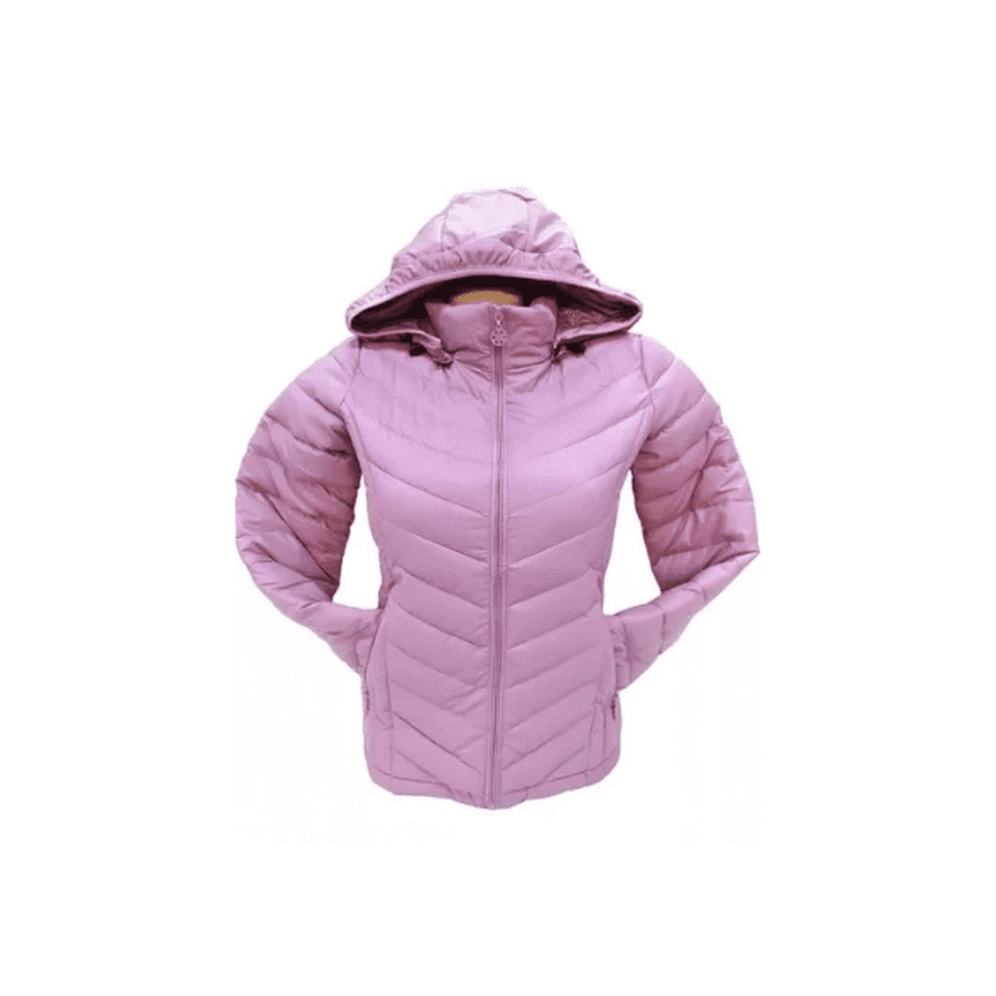 Genérico - Chaqueta 3/4 Corta Mujer Engomada Térmica, Envío Rápido, Rosa Claro, Talla M