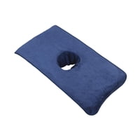 Magideal - Funda De Toalla Para Salón De Belleza, Almohada Facial Con Orificio Para La Cara, Protector De Mesa De Masaje, Cómoda Toalla De Masaje De Spa, Cama De Azul