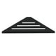 thumbnail image 3 of Estante Para Carrito De Ducha, Organizador De Almacenamiento De Esquina Para Baño, Estante Triangular Negro, 3 of 3