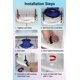 thumbnail image 4 of Kit de reparación de brida de inodoro One-N-Done con sello sin cera, 4 of 8