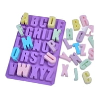 Genérico - Molde De Silicona Letras Moldes Letras Mayuscula 26Cavidades