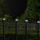 thumbnail image 5 of Luces solares para postes de cerca Yesprumlves 2x2 pulgadas, paquete de 12, 5 of 9