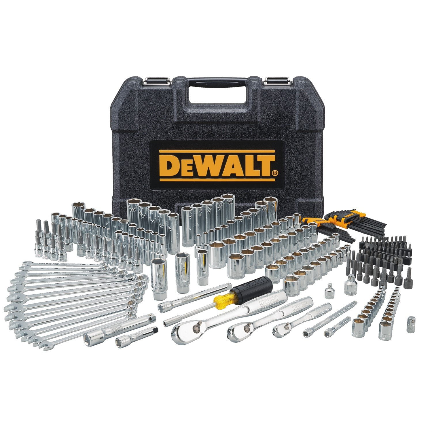 Juego De Herramientas Dewalt Mechanic, 247 Piezas, Con Accionamiento De 1/4, 3/8 Y 1/2 Pulgadas