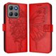 thumbnail image 2 of Funda cartera mariposa para Motorola Moto G15 Power con soporte y ranuras para tarjetas Rojo, 2 of 5