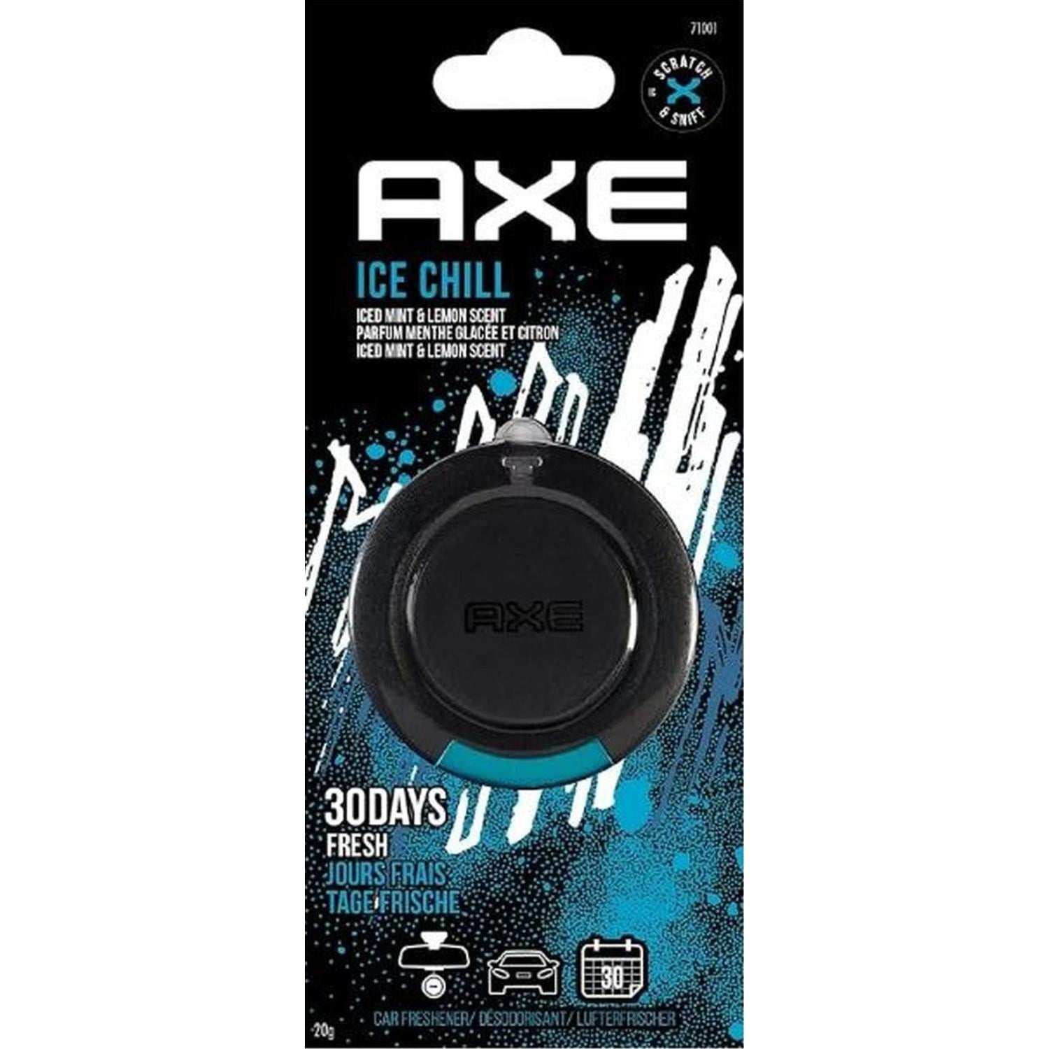 Aromatizante Para Autos Axe Colgante Ice 20gr Negro