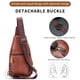 thumbnail image 3 of Bandolera BULLCAPTAIN de piel auténtica con puerto USB para hombre, 3 of 6