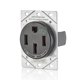 thumbnail image 4 of Receptáculo de carga Leviton 1450R, 50 amperios, vehículo eléctrico pesado, negro, 4 of 6