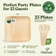 thumbnail image 2 of Platos desechables con hojas de palma Chic Leaf, 25 unidades, 25 cm cuadrados, 2 of 8